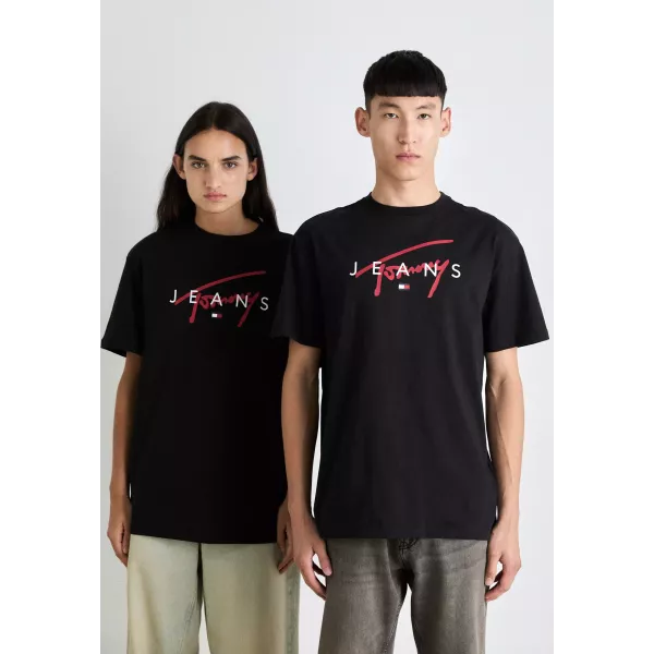 T-SHIRT HOMME T-SHIRT SIGNATURE TWIST NOIR