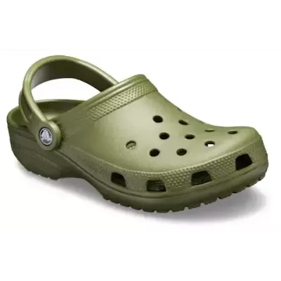 Sabot Crocs Classic Army Green vert olive léger et respirant avec bride pivotante 10001-309