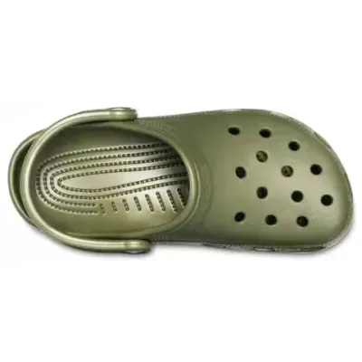 Sabot Crocs Classic Army Green vert olive léger et respirant avec bride pivotante 10001-309