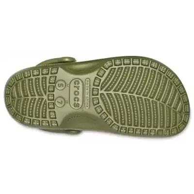 Sabot Crocs Classic Army Green vert olive léger et respirant avec bride pivotante 10001-309