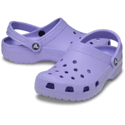 Sabot Crocs Classic violet ultra léger et confortable avec bride arrière pivotante 10001-5BN