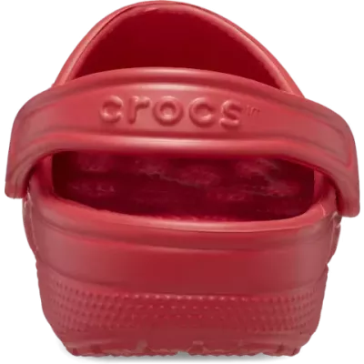 Sabot Crocs Classic rouge ultra léger avec bride arrière et ventilation respirante 10001-6WC