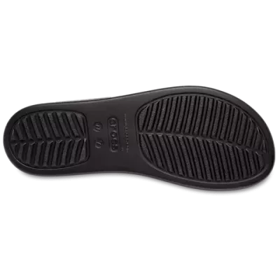Sandales Crocs Brooklyn Buckle Low Wedge noir réf 207431-001 avec brides ajustables et confort LiteRide™