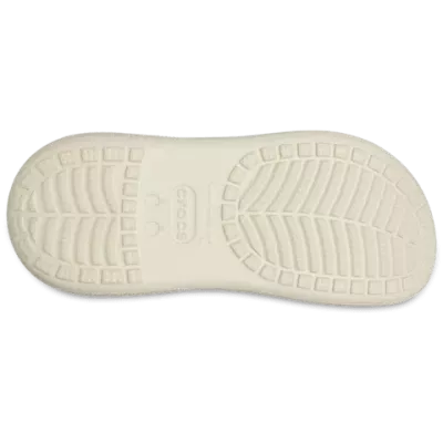 Sabots Crocs Crush Clog blanc cassé réf 207521-2Y2 avec plateforme moderne et confort iconique