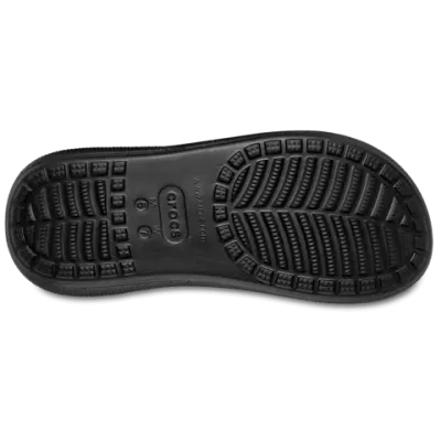 Sandales Crocs Crush Sandal noir réf 207670-001 avec plateforme de 5,4 cm et design à deux brides