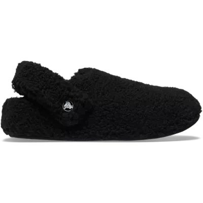 Chaussons Crocs Classic Cozzzy Slipper noir réf 209386-001 avec doublure douce effet mouton