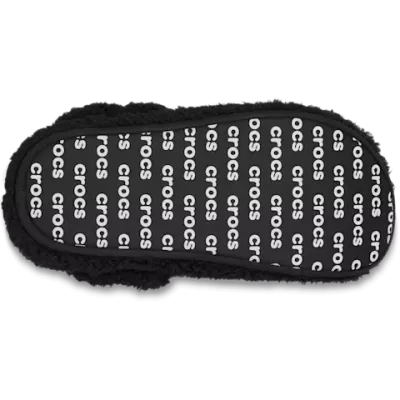 Chaussons Crocs Classic Cozzzy Slipper noir réf 209386-001 avec doublure douce effet mouton