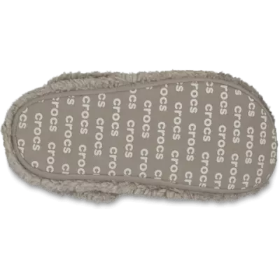 Chaussons Crocs Classic Cozzzy Slipper gris réf 209386-195 avec doublure chaude et semelle moelleuse