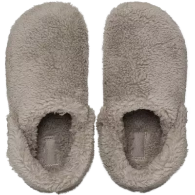 Chaussons Crocs Classic Cozzzy Slipper gris réf 209386-195 avec doublure chaude et semelle moelleuse