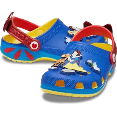 Sabots Snow White Classic Clog K bleu réf 209495-769 avec design Disney™ et confort iconique Crocs™