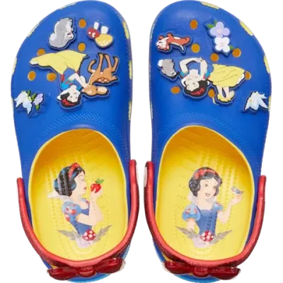 Sabots Snow White Classic Clog K bleu réf 209495-769 avec design Disney™ et confort iconique Crocs™