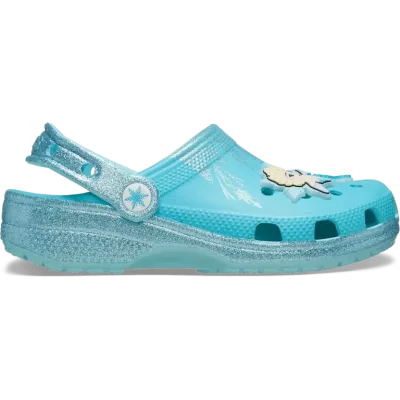 Sabots Frozen Elsa Classic Clog enfant bleu réf 210235-90H avec design Disney™ La Reine des Neiges