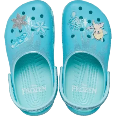 Sabots Frozen Elsa Classic Clog enfant bleu réf 210235-90H avec design Disney™ La Reine des Neiges