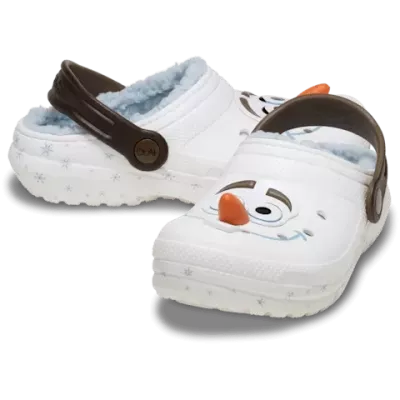 Sabots Frozen Olaf Classic Clog blanc réf 210236-90H avec design Disney™ Olaf et confort Crocs™