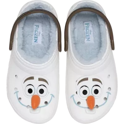Sabots Frozen Olaf Classic Clog blanc réf 210236-90H avec design Disney™ Olaf et confort Crocs™