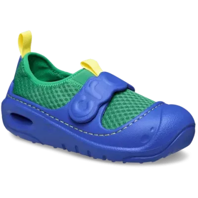 Chaussures d’eau Crocs Swiftwater Splash bleu enfant réf 210619-3WH avec protection aquatique