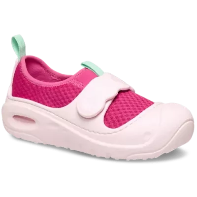 Chaussures d’eau Crocs Swiftwater Splash rose enfant réf 210619-6ZQ avec semelle adhérente