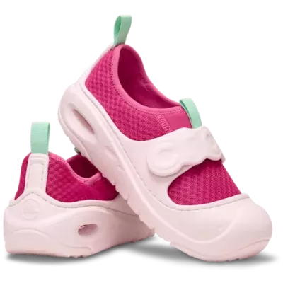 Chaussures d’eau Crocs Swiftwater Splash rose enfant réf 210619-6ZQ avec semelle adhérente