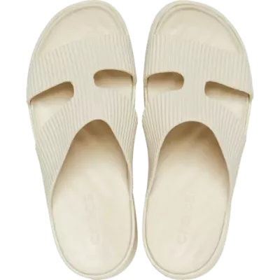 Sandales Crocs Getaway Groove Platform beige réf 210701-0LH avec technologie Free Feel™