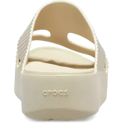 Sandales Crocs Getaway Groove Platform beige réf 210701-0LH avec technologie Free Feel™