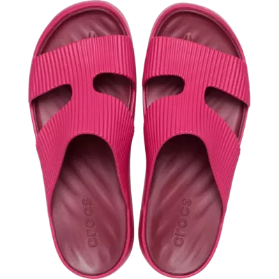 Sandales Crocs Getaway Groove Platform rose réf 210701-6ZQ avec plateforme confortable et Free Feel™
