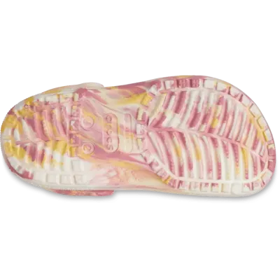 Sabots Crocs Classic Glow Marbled enfant réf 210718-78S avec effet Glow-in-the-Dark