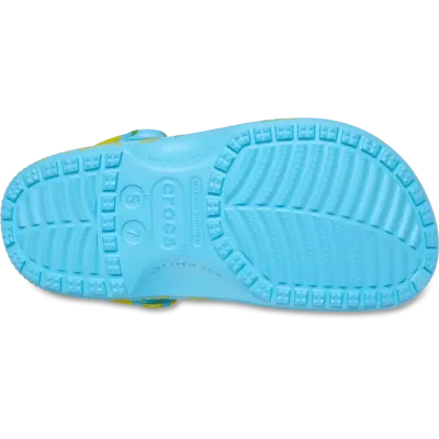 Sabots Crocs Classic Fresh Fruits bleu réf 211008-4WD avec imprimés fruits colorés