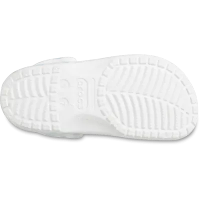 Sabots Crocs Classic Gingham blanc et bleu réf 211006-16S avec motif vichy élégant