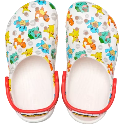 Sabots Pokémon Classic Clog K blanc réf 207739-94S pour enfant avec confort iconique Crocs™