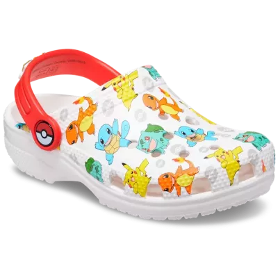 Sabots Pokémon Classic Clog K blanc réf 207739-94S pour enfant avec confort iconique Crocs™