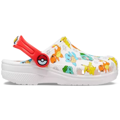 Sabots Pokémon Classic Clog K blanc réf 207739-94S pour enfant avec confort iconique Crocs™