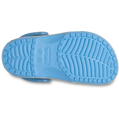 Sabots Stitch Classic Clog bébé bleu réf 209471-4TB avec décorations Disney Stitch™ et confort Crocs™