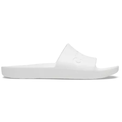 Sandales Crocs Slide blanc réf 210088-100 avec design minimaliste et confort Crocs™