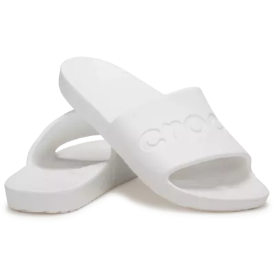 Sandales Crocs Slide blanc réf 210088-100 avec design minimaliste et confort Crocs™