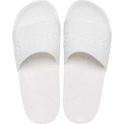 Sandales Crocs Slide blanc réf 210088-100 avec design minimaliste et confort Crocs™