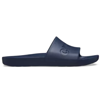 Sandales Crocs Slide bleu marine réf 210088-410 avec confort Croslite™ léger et souple