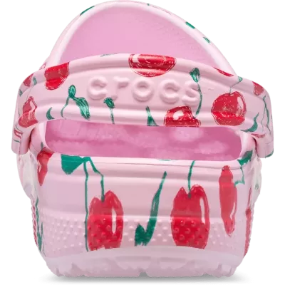 Sabots Crocs Classic Fresh Fruits rose réf 211008-6ZW avec imprimés fruits colorés