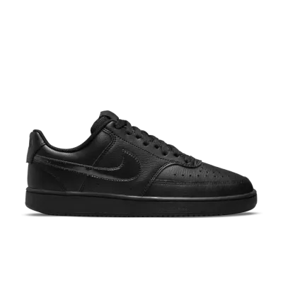 Nike Court Vision Low Next Nature femme triple black tout noir CD5434-003