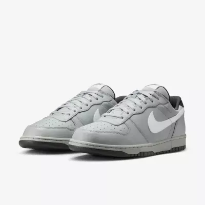 Nike Big Low homme gris wolf swoosh blanc semelle speckle 355152-017