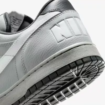 Nike Big Low homme gris wolf swoosh blanc semelle speckle 355152-017