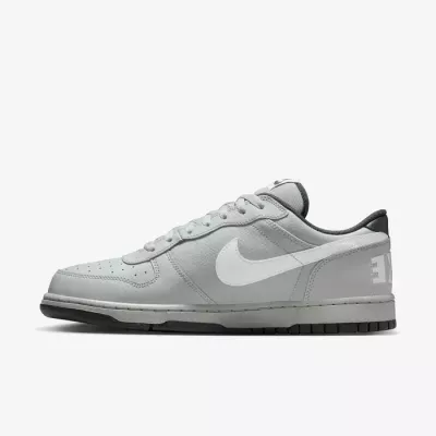 Nike Big Low homme gris wolf swoosh blanc semelle speckle 355152-017
