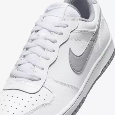 Nike Big Low homme blanc swoosh gris wolf semelle speckle 355152-106