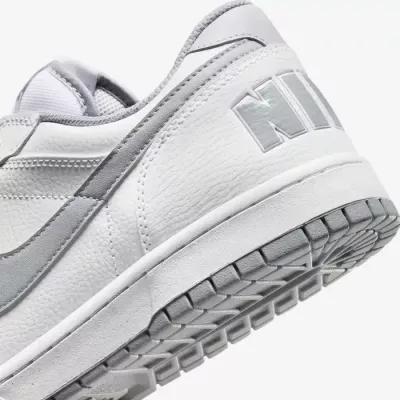Nike Big Low homme blanc swoosh gris wolf semelle speckle 355152-106