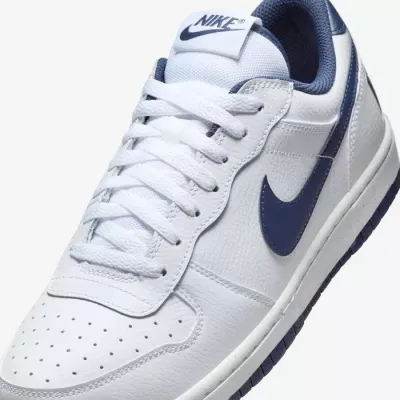 Nike Big Low homme blanc swoosh bleu marine semelle speckle 355152-140