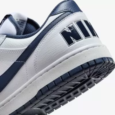 Nike Big Low homme blanc swoosh bleu marine semelle speckle 355152-140