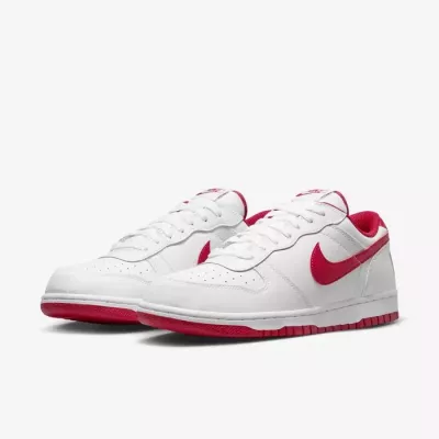 Nike Big Low homme blanc swoosh rouge varsity semelle speckle 355152-150