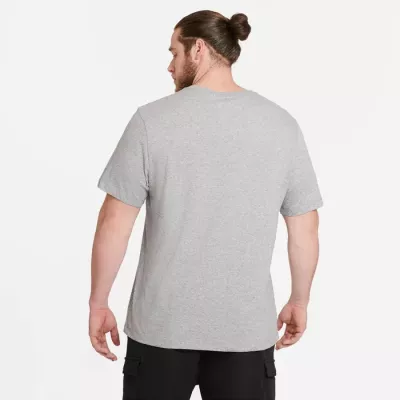 T-shirt Nike Icon Futura homme gris chiné logo noir swoosh blanc AR5004-063
