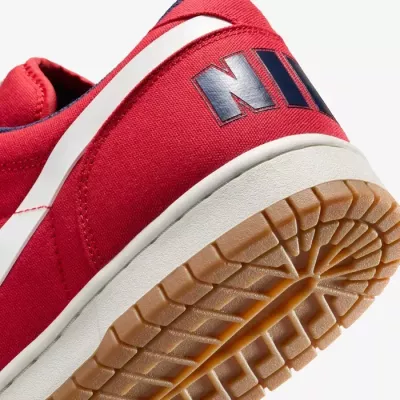 Nike Big Lux Low homme rouge varsity swoosh sail semelle gum 854166-600