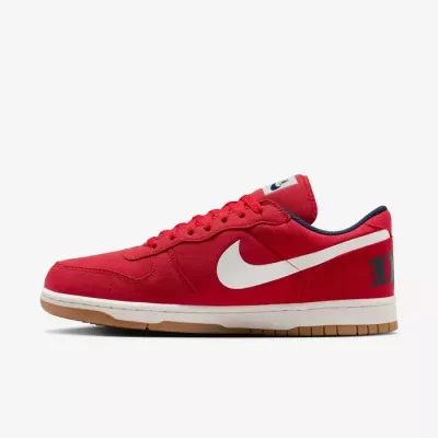 Nike Big Lux Low homme rouge varsity swoosh sail semelle gum 854166-600