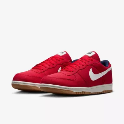 Nike Big Lux Low homme rouge varsity swoosh sail semelle gum 854166-600